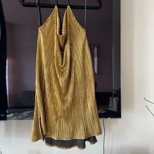 NWT! GORGEOUS GOLD Donna Mizani Tank!